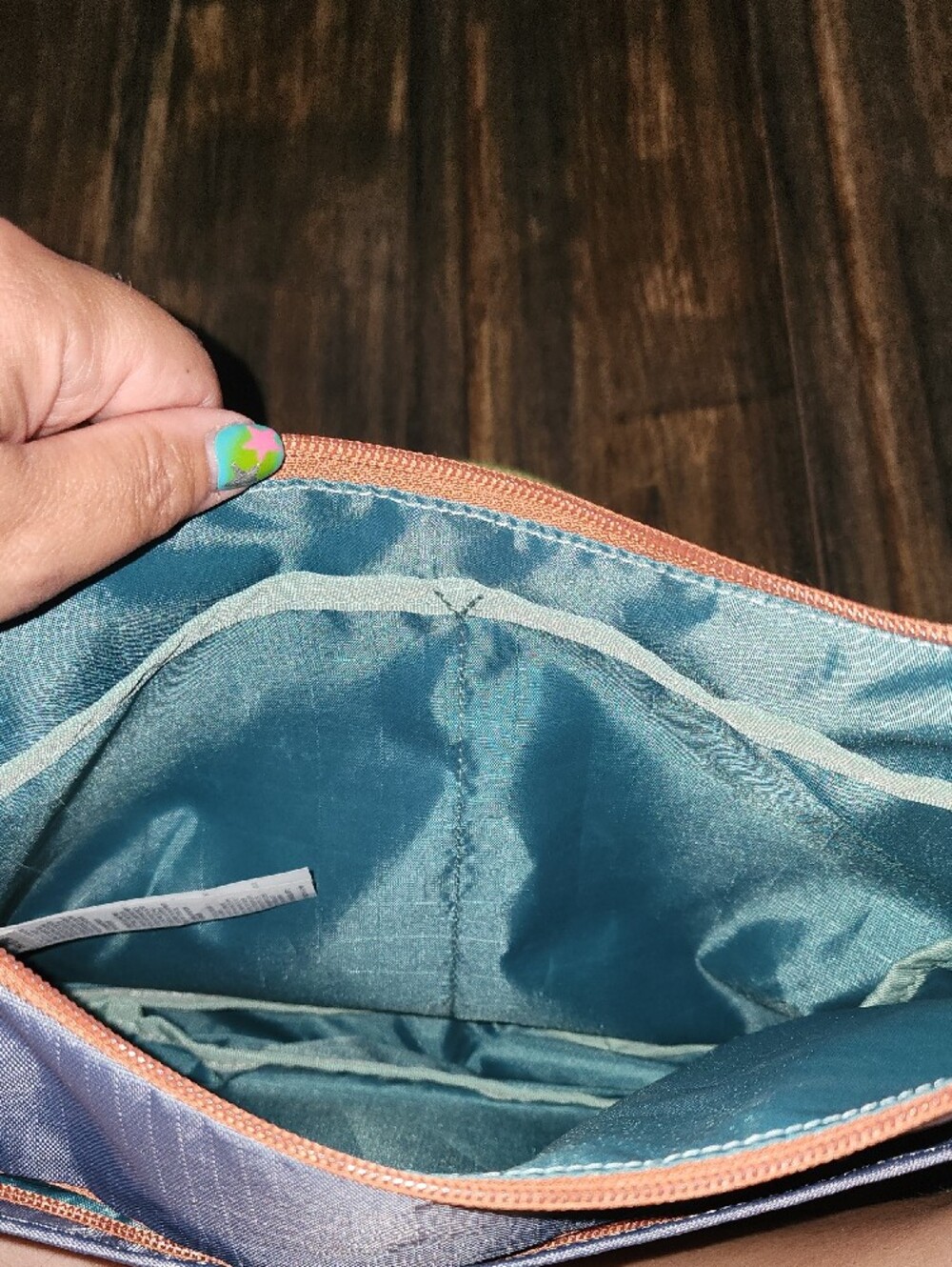 Cotopaxi Trozo 8L Two-Tone Crossbody Bag in Green & Blue - Picture 4 of 7